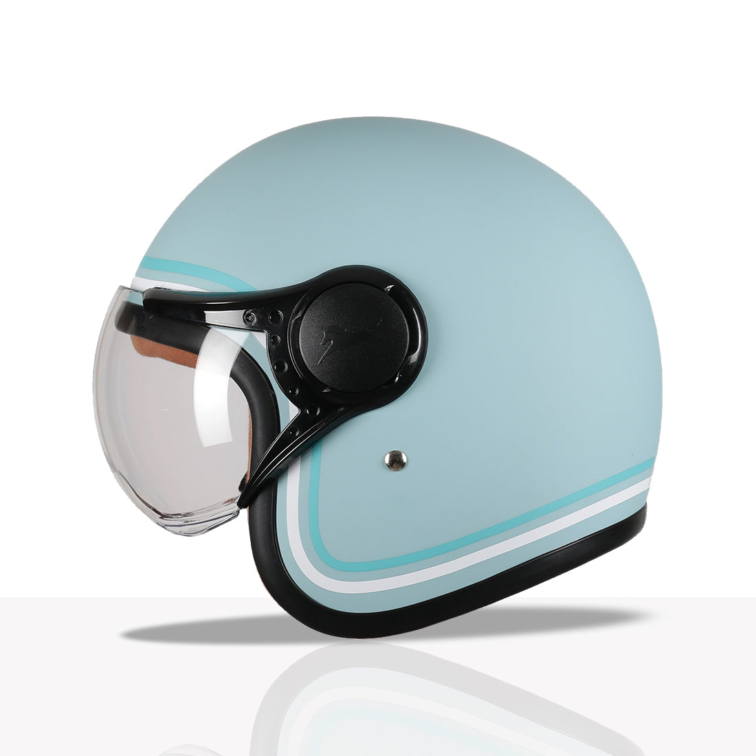 TVS MissFit Helmet for Women | Lightweight Ladies Helmet for Scooter | Stylish Girls Helmet with Extreme Comfort Fit | Women Helmet with Clear Visor | DOT & ISI Certified Helmet for Woman